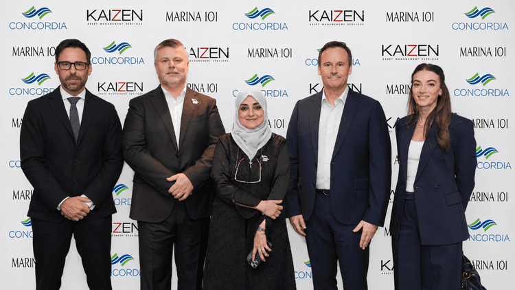 KAIZEN appoints Concordia for Marina 101 operations in Dubai